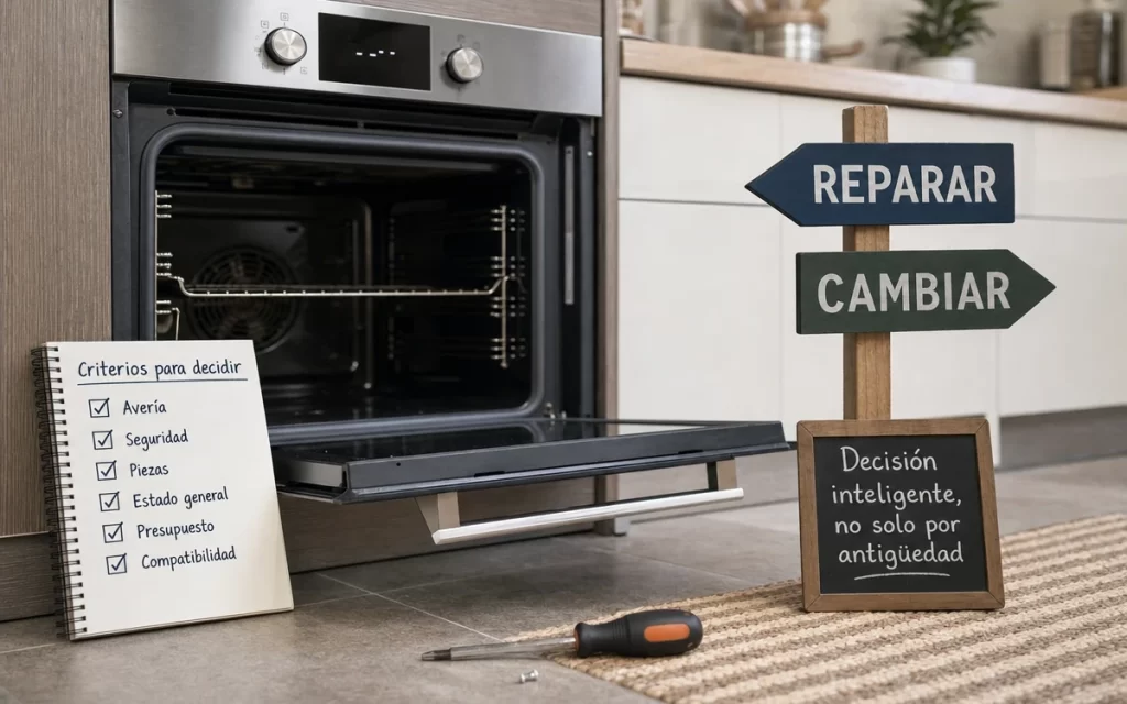 ¿Reparar o cambiar un horno? Cuándo compensa una reparación