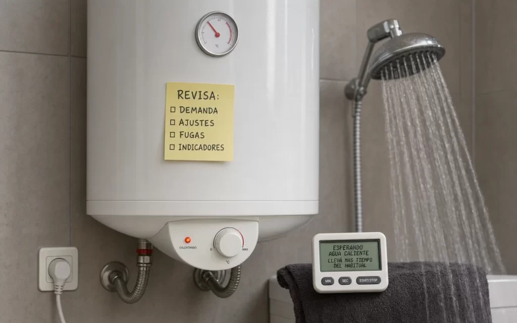 Termo eléctrico tarda demasiado en calentar el agua